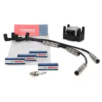 BBT Z&uuml;ndspule BREMI Z&uuml;ndkabelsatz 4x BOSCH Z&uuml;ndkerze AUDI SEAT SKODA VW 1.6 2.0