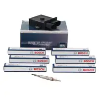 BERU GSE102 Steuerger&auml;t + 6x BOSCH Z&uuml;ndkerzen BMW E46 E90-93 E60 E61 E65-67 X3 X5 X6 M57