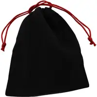 Radschraubenbeute Schraubensack aus Baumwolle mit Kordelzug 20x15cm SCHWARZ