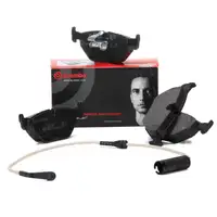 BREMBO Bremsbel&auml;ge + Warnkontakt BMW 5er E39 LIMOUSINE 520-540i 520-530d hinten