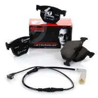BREMBO Bremsbel&auml;ge + Wako f&uuml;r BMW E60 520-530i 520-530d E63 E64 630i hinten