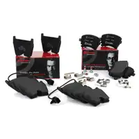 BREMBO Bremsbel&auml;ge + Warnkontakt AUDI A4 (B7) RS4 + A6 (C5) RS6 vorne + hinten
