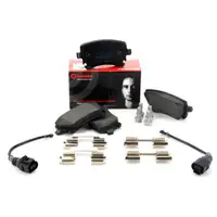 BREMBO Bremsbel&auml;ge Bremskl&ouml;tze + Wako f&uuml;r VW MULTIVAN TRANSPORTER T5 T6 hinten