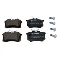 BREMBO Bremsscheiben Bel&auml;ge Bremsfl&uuml;ssigkeit TRW Bremssattel AUDI SEAT VW hinten
