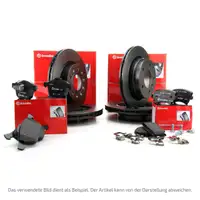 BREMBO Bremsscheiben + Bel&auml;ge BMW 3er E46 316-323i 318d 320d vorne + hinten
