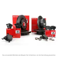 BREMBO Bremsscheiben + Bel&auml;ge FORD MONDEO III MK3 JAGUAR X-TYPE vorne + hinten