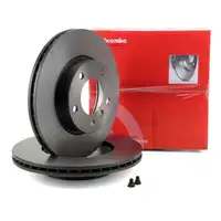 BREMBO Bremsscheiben + Bel&auml;ge BMW 3er E46 316-323i 318d 320d vorne + hinten