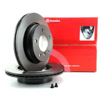 BREMBO Bremsen Bremsscheiben + Bel&auml;ge f&uuml;r BMW 3er E46 316-323i 318d 320d hinten