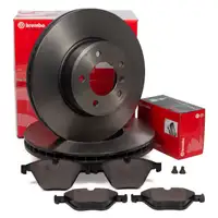 BREMBO Bremsen Bremsscheiben + Bremsbel&auml;ge f&uuml;r BMW 5er E60 E61 6er E63 E64 vorne