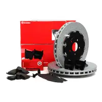 Bremsen BREMBO Bremsscheiben + ZIMMERMANN Bremsbel&auml;ge f&uuml;r AUDI RS4 (8E B7) vorne