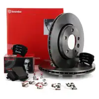 BREMBO Bremsen Bremsscheiben + Bel&auml;ge VW MULTIVAN TRANSPORTER T5 2E3 2E4 hinten