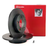 BREMBO Bremsscheiben f&uuml;r Audi A1 A3 Seat Skoda VW Golf 4 Polo hinten 08.7165.11