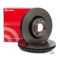 BREMBO XTRA Bremsscheiben f&uuml;r AUDI A1 A3 Q2 Q3 SEAT SKODA VW GOLF 5 6 7 vorne