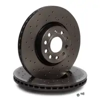 BREMBO XTRA Bremsscheiben Bel&auml;ge Wako AUDI A3 8V Q2 SEAT SKODA VW GOLF 7 vorne