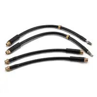 Fischer Stahlflex PO 115-4 Bremsschlauch Satz PORSCHE Panamera (970) S / GTS / Turbo