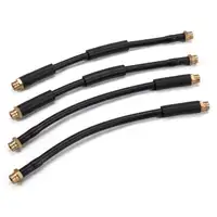 Fischer Stahlflex PO 119-4 Bremsschlauch Satz PORSCHE 991 Carrera / Turbo / GT2 / GT3