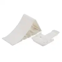 B&Uuml;NTE Unterlegkeil Hemmschuh Bremskeil + Halter f&uuml;r Anh&auml;nger Wohnwagen WEISS