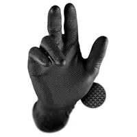 GRIPPAZ 246 Schutzhandschuhe NITRIL Handschuhe SCHWARZ Gr&ouml;&szlig;e M (50 St&uuml;ck)