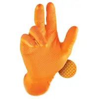 GRIPPAZ 246 Schutzhandschuhe NITRIL Handschuhe ORANGE Gr&ouml;&szlig;e L (50 St&uuml;ck)