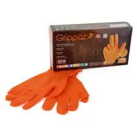 GRIPPAZ 246 Schutzhandschuhe NITRIL Handschuhe ORANGE Gr&ouml;&szlig;e XL (50 St&uuml;ck)