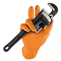 GRIPPAZ 246 Schutzhandschuhe NITRIL Handschuhe ORANGE Gr&ouml;&szlig;e XXL (50 St&uuml;ck)