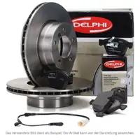 DELPHI Bremsscheiben + Bel&auml;ge + Wako MERCEDES C218 X218 W211 W212 hinten