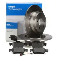 DELPHI Bremsscheiben + Bel&auml;ge + Wako MERCEDES C218 X218 W211 W212 hinten