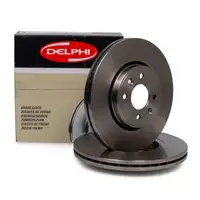 DELPHI Bremsscheiben f&uuml;r RENAULT CAPTUR CLIO MEGANE SCENIC TWINGO WIND vorne