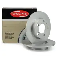 DELPHI Bremsscheiben Satz f&uuml;r AUDI A1 A2 A3 TT SEAT SKODA VW GOLF 4 POLO hinten