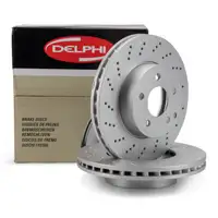 DELPHI Bremsscheiben Satz f&uuml;r MERCEDES-BENZ C-KLASSE W204 E-KLASSE W212 vorne