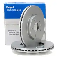 DELPHI Bremsscheiben Satz f&uuml;r CHEVROLET CRUZE OPEL ASTRA J 15 Zoll POC J67 vorne