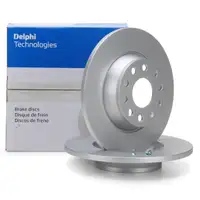 DELPHI Bremsscheiben f&uuml;r AUDI A3 Q3 SEAT SKODA VW GOLF 5 6 PASSAT TIGUAN hinten