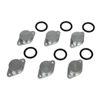 6x Drallklappen Ansaugbr&uuml;cken ALU &Oslash; 32 mm + ELRING Dichtungssatz + St&uuml;tzring Set BMW M57
