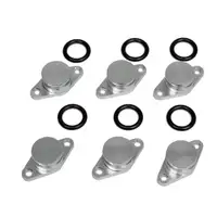 6x Drallklappen Ansaugbr&uuml;cken O-Ring ALU &Oslash; 22 mm + ELRING Dichtungssatz BMW M57