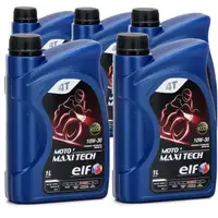 ELF Motor&ouml;l &Ouml;L 4T 4-TAKT MOTO 4 MAXITECH 10W30 JASO MA API SJ - 5L 5 Liter