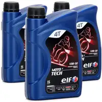ELF Motor&ouml;l &Ouml;L 4T 4-TAKT MOTO 4 TECH 10W-50 10W50 JASO MA2 - 3L 3 Liter