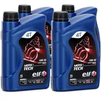 ELF Motor&ouml;l &Ouml;L 4T 4-TAKT MOTO 4 TECH 10W-50 10W50 JASO MA2 - 4L 4 Liter