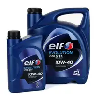 elf Evolution 700 STI 10W-40 Motor&ouml;l f&uuml;r VW 501.01/505.00 MB 229.1 - 6L 6 Liter