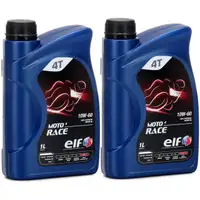 ELF Motor&ouml;l &Ouml;L 4T 4-TAKT MOTO 4 RACE 10W-60 10W60 API SN JASO MA2 - 2L 2 Liter