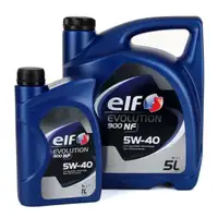 elf Evolution 900 NF 5W-40 Motor&ouml;l VW 502.00/505.00 MERCEDES 229.3 - 6L 6 Liter