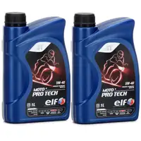 ELF Motor&ouml;l &Ouml;L 4T 4-TAKT MOTO 4 PRO TECH 5W-40 5W40 JASO MA2 API SL - 2L 2 Liter