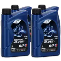 ELF Motor&ouml;l &Ouml;L 4T 4-TAKT SCOOTER 4 MAXI CITY 5W-40 5W40 API SL - 4L 4 Liter