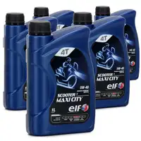 ELF Motor&ouml;l &Ouml;L 4T 4-TAKT SCOOTER 4 MAXI CITY 5W-40 5W40 API SL - 5L 5 Liter