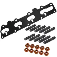 Abgaskr&uuml;mmerdichtung + Stehbolzen + Mutter OPEL ASTRA G OMEGA B VECTRA B 2.0 16V