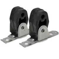 2x Halter Auspuff Schalld&auml;mpfer AUDI A1 SEAT IBIZA SKODA FABIA VW GOLF 4 POLO