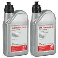 FEBI 48785 Achsgetriebe&ouml;l 75W-85 GL-5 GELB f&uuml;r AUDI BMW MERCEDES VW - 2L 2 Liter
