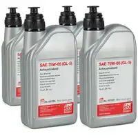 FEBI 48785 Achsgetriebe&ouml;l 75W-85 GL-5 GELB f&uuml;r AUDI BMW MERCEDES VW - 4L 4 Liter