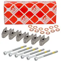6x FEBI D&uuml;senhalter 29141 MERCEDES 4 & 5 Zylinder OM611 OM612 OM613 OM646 DIESEL