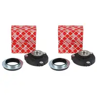 2x FEBI Federbeinlager + Kugellager AUDI A2 SEAT IBIZA SKODA FABIA VW POLO vorne