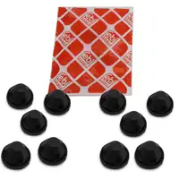 10x FEBI Kugelpfanne Befestigungselement Lager Motorhaube f&uuml;r AUDI SEAT SKODA VW